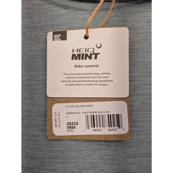 NWT Patagonia Women's Capilene Cool Daily Hoody in Thermal Blue size Small - Picture 6 of 8